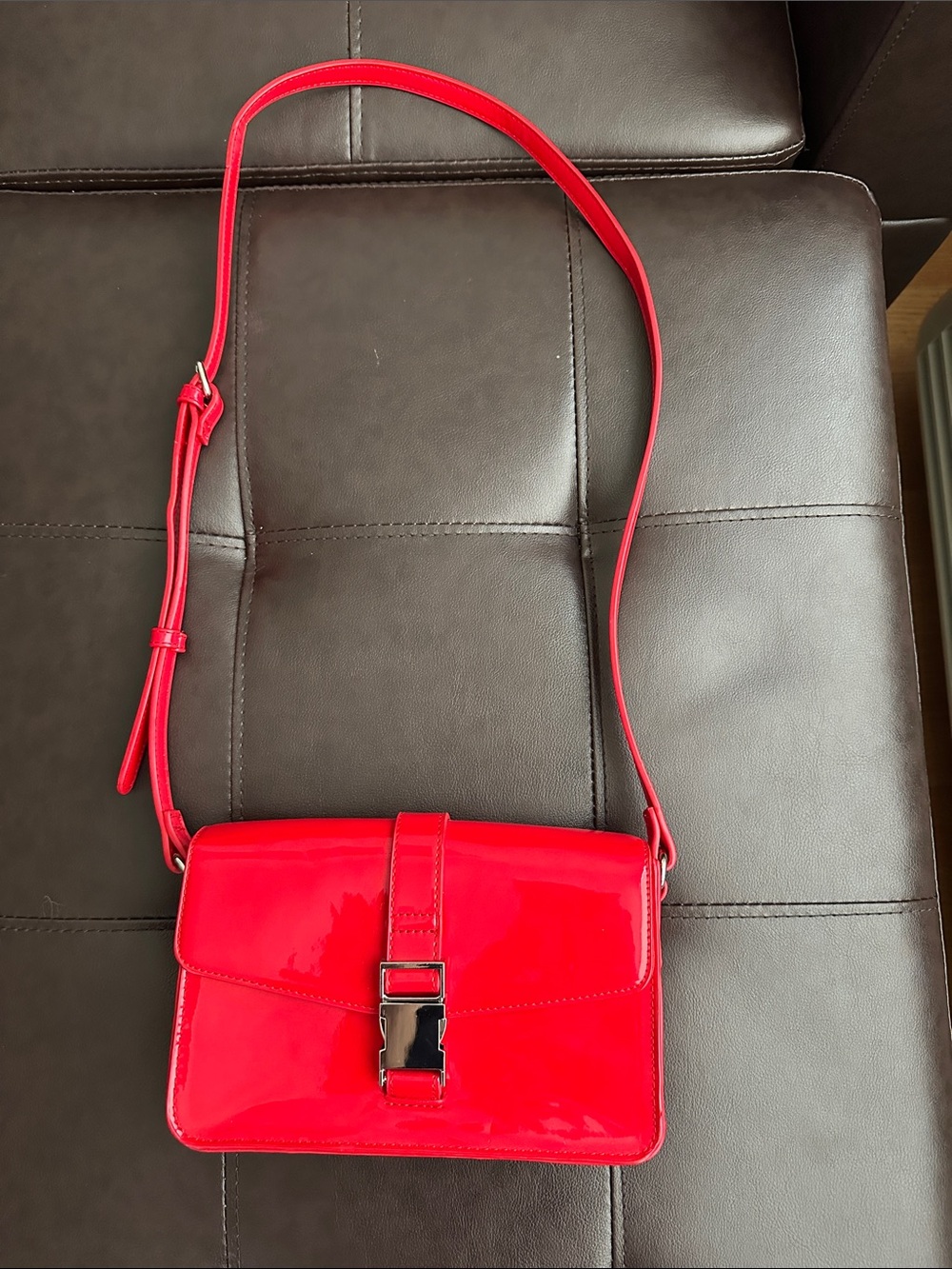 Forever 21 Bright Red Crossbody Bag